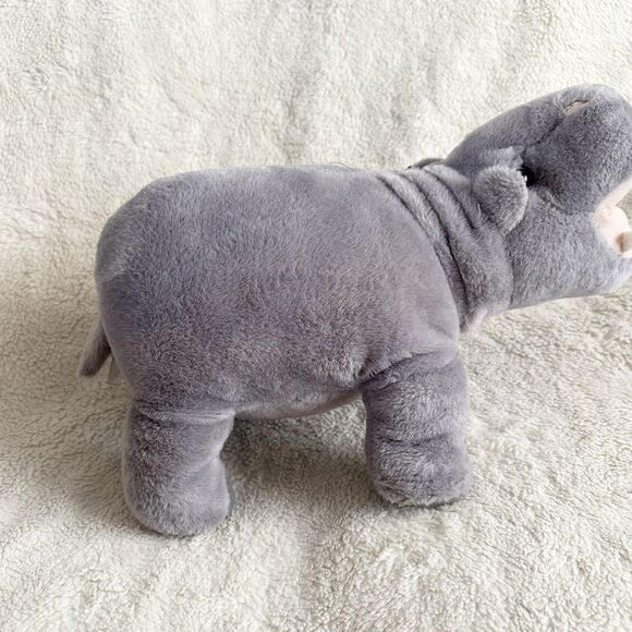 Fiesta Hippo Hippopotamus 12" Plush Stuffed Animal Toy Jungle Animals Realistic - Picture 4 of 7